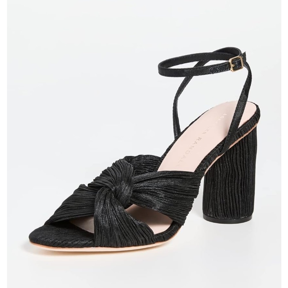Loeffler Randall NEW Black Strappy Heeled Sandals